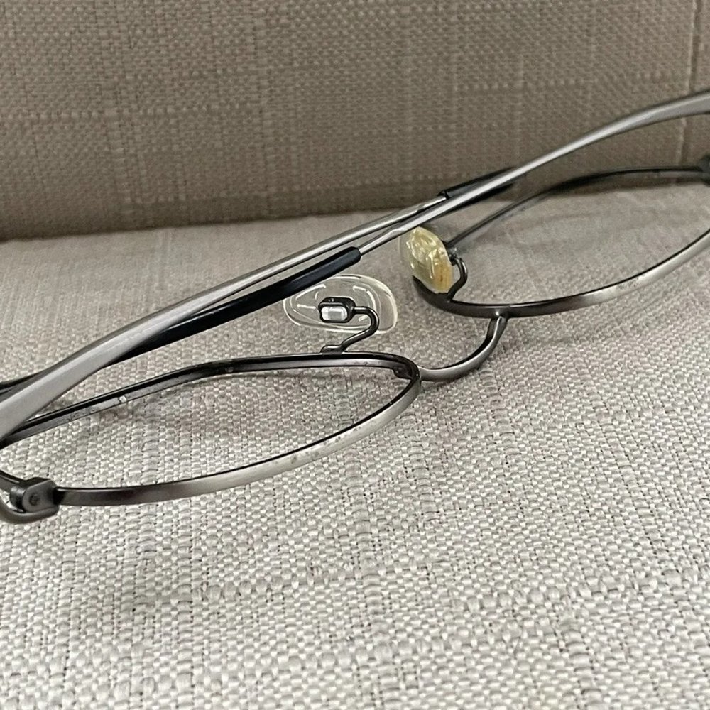 Men's Metal Frame Glasses - Silver - Picture 6 of 12